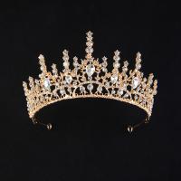 Bridal Tiaras, Zinc Alloy, plated, fashion jewelry & for woman & with rhinestone 