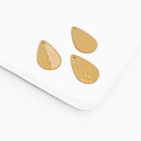 Brass Jewelry Pendants, Teardrop, polished, Corrosion-Resistant & fashion jewelry & DIY, original color 