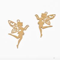 Brass Jewelry Pendants, Spirit, polished, Corrosion-Resistant & fashion jewelry & DIY & hollow, original color 