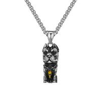 Collier de bijoux de titane, Acier titane, animal, bijoux de mode & pour homme Environ 23.6 pouce, Vendu par PC