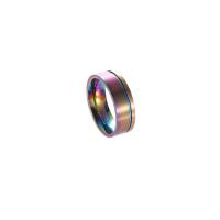 Anillo de dedo de acero Titanium de, Partículas de acero, chapado, Joyería & diverso tamaño para la opción & para hombre, multicolor, Vendido por UD