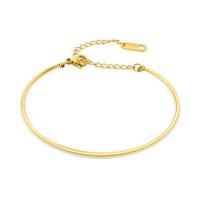 Pulseras de acero inoxidable, acero inoxidable 304, con 5cm extender cadena, Recubrimiento iónico al vacío, Joyería & para mujer, dorado, libre de níquel, plomo & cadmio, longitud:15 cm, Vendido por UD