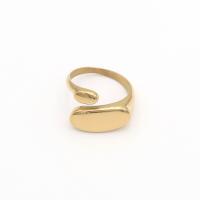 Edelstahl Fingerring, 304 Edelstahl, 18K vergoldet, Modeschmuck & für Frau, goldfarben, 13.8mm, verkauft von PC