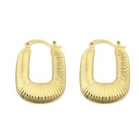 Brass Hoop Earring, gold color plated, fashion jewelry & for woman 