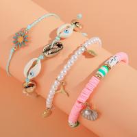 Polymer Clay Bracelets, Zinc Alloy, with Polymer Clay, fashion jewelry & for woman Approx 16-30 cm 