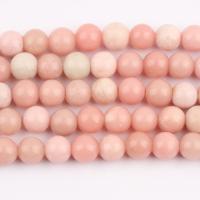 Single Gemstone Beads, Pink Opal, Round, polished, DIY Approx 37 cm 