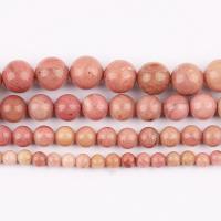 Rhodonite Beads, Rhodochrosite, Round, DIY Approx 37 cm 