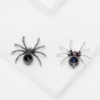 Broche de diamantes de imitación de la aleación de Zinc, Araña, chapado, Joyería & para hombre & con diamantes de imitación, más colores para la opción, 47x41mm, Vendido por UD