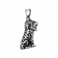 Pendentifs d'animaux en acier inoxydable , Acier inoxydable 304, tigre, bijoux de mode & pour homme, couleur originale Vendu par PC