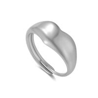 Edelstahl Fingerring, 316 L Edelstahl, Herz, Vakuum-Ionen-Beschichtung, Einstellbar & Modeschmuck & für Frau, keine, inner diameter:17~21mm, verkauft von PC