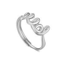 Edelstahl Fingerring, 316 L Edelstahl, Vakuum-Ionen-Beschichtung, Einstellbar & Modeschmuck & für Frau, keine, inner diameter:17~21mm, verkauft von PC