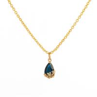 Collier de bijoux de titane, Acier titane, avec strass de résine, Placage de couleur d'or, bijoux de mode & pour femme, plus de couleurs à choisir Vendu par PC