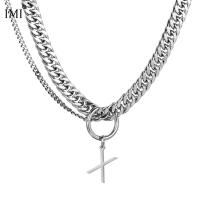 Collier de bijoux de titane, Acier titane, poli, bijoux de mode & longueur différente pour le choix & pour homme, Vendu par brin