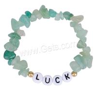 Aventurine Bracelets, Green Aventurine, irregular, handmade, elastic & for woman, green Approx 18 cm 