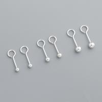 argent sterling 925 composant de boucle d'oreille goutte, poli, DIY & normes différentes pour le choix, argent, Vendu par paire