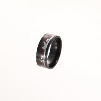 Anillo de dedo de acero Titanium de, Partículas de acero, chapado, Joyería & unisexo & diverso tamaño para la opción, Vendido por UD