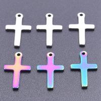 Stainless Steel Cross Pendants, 304 Stainless Steel, Vacuum Ion Plating, DIY 