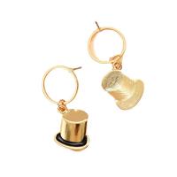 Boucle d'oreille goutte Zinc Alloy, alliage de zinc, chapeau, Placage de couleur d'or, bijoux de mode & pour femme Vendu par paire