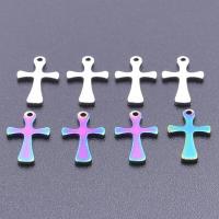 Stainless Steel Cross Pendants, 304 Stainless Steel, Vacuum Ion Plating, DIY 