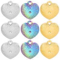 Stainless Steel Heart Pendants, 304 Stainless Steel, Vacuum Ion Plating, DIY 