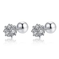 Cubic Zirconia Micro Pave Brass Earring, fashion jewelry & micro pave cubic zirconia & for woman 