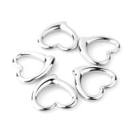 Stainless Steel Heart Pendants, 304 Stainless Steel, polished, DIY & hollow, original color 