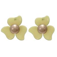 Acrylic Stud Earring, Flower, for woman 