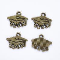 Zinklegierung Hut Anhänger, plattiert, Vintage & DIY, keine, 14x17.5x1mm, ca. 100PCs/Tasche, verkauft von Tasche