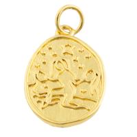 Brass Jewelry Pendants, gold color plated, fashion jewelry & DIY 