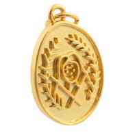 Brass Jewelry Pendants, gold color plated, fashion jewelry & DIY 