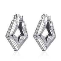 Cubic Zirconia Micro Pave Brass Earring, fashion jewelry & micro pave cubic zirconia & for woman 