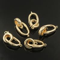 Brass Enhancer Bail, real gold plated, detachable & DIY, 28mm 