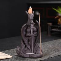 Incense Smoke Flow Backflow Holder Ceramic Incense Burner, Porcelain, handmade, for home and office & durable & multifunctional 