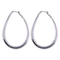 Brass Hoop Earring, plated, fashion jewelry & for woman 