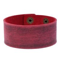 Pulsera de cuero , Cuero de vaca, con fundición, estilo punky & para hombre, más colores para la opción, 30mm, longitud:aproximado 8.7 Inch, Vendido por UD