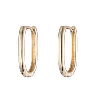 Brass Hoop Earring, gold color plated, fashion jewelry & for woman 