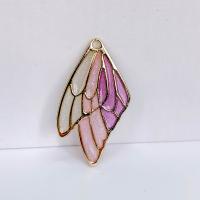 Zinc Alloy Enamel Pendants, Wing Shape, DIY Approx 