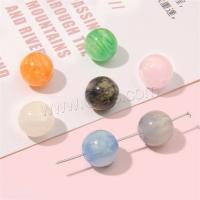 Granos de la resina de piedras preciosas imitadas, Esférico, Bricolaje, más colores para la opción, 12mm, agujero:aproximado 2mm, 10PCs/Bolsa, Vendido por Bolsa