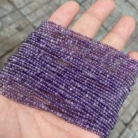 Natürliche Amethyst Perlen, rund, poliert, DIY, violett, 2mm, ca. 180PCs/Strang, verkauft von Strang