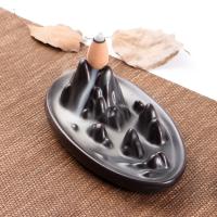 Incense Smoke Flow Backflow Holder Ceramic Incense Burner, Porcelain, half handmade, for home and office & durable 