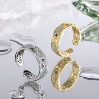 Cubic Zirconia Micro Pave Brass Finger Ring, fashion jewelry & micro pave cubic zirconia & for woman 