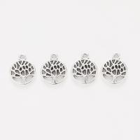 Zinc Alloy Flat Round Pendants, plated, DIY 