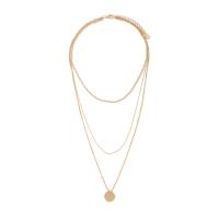 Collier de mode Multi couche, alliage de zinc, avec 5cm chaînes de rallonge, Placage de couleur d'or, bijoux de mode & multicouche & pour femme Environ 36 cm, Environ 56 cm, Vendu par PC