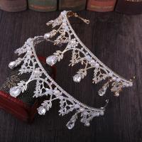 Bridal Tiaras, Zinc Alloy, with Crystal, handmade, fashion jewelry & for woman & with rhinestone Inner Approx 150mm 