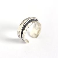 Anillo de Plata Ley, plata de ley 925, ajustable & para mujer, 8.5mm, Vendido por UD