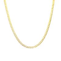 Sterling Silver Necklace Chain, 925 Sterling Silver, plated, fashion jewelry & for woman 4mm Approx 17.7 Inch 