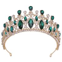 Bridal Tiaras, Zinc Alloy, with Crystal, fashion jewelry & for woman & with rhinestone Inner Approx 155mm 