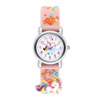 Pulseras de reloj de niños, El plastico, con Vidrio & aleación de zinc, para el deporte & para  los niños, más colores para la opción, 208x14mm, Vendido por UD