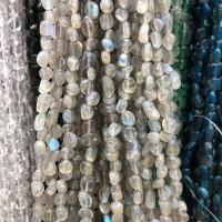 Perles en labradorite, pepite, poli, DIY, gris, 5-9mm Environ 38-40 cm, Vendu par brin