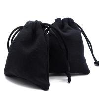 Sac cadeau velours, velours de coton, Anti-poussière & normes différentes pour le choix, noire, Vendu par PC